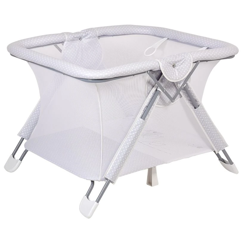 Polini Comfort French Amis Kids Playpen, White-Grey, 0002161-13