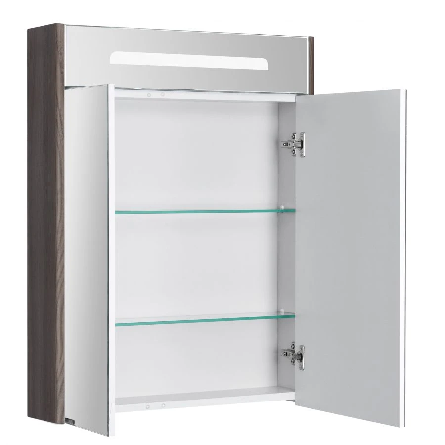 Aquaton Silva 60 Mirror Cabinet with Macchiato Oak Finish - 1A216202SIW501