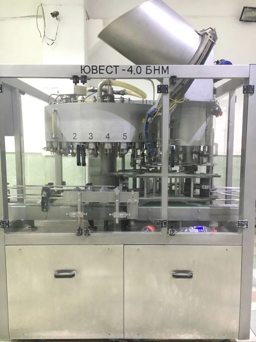 Automatic Line for PET Bottles up to 3000 Bottles/Hour, Model: ЮВЕСТ-4.0 БНМ-5; ЮВЕСТ-3.0