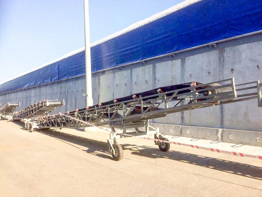 Food Industry Mobile Belt Conveyor KLP Model KLP-650-U