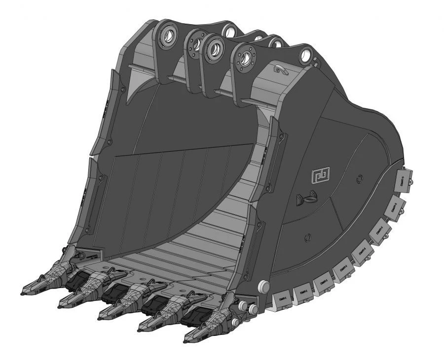 Heavy-Duty Rock Bucket 12m3 RD-270-GET(DA)