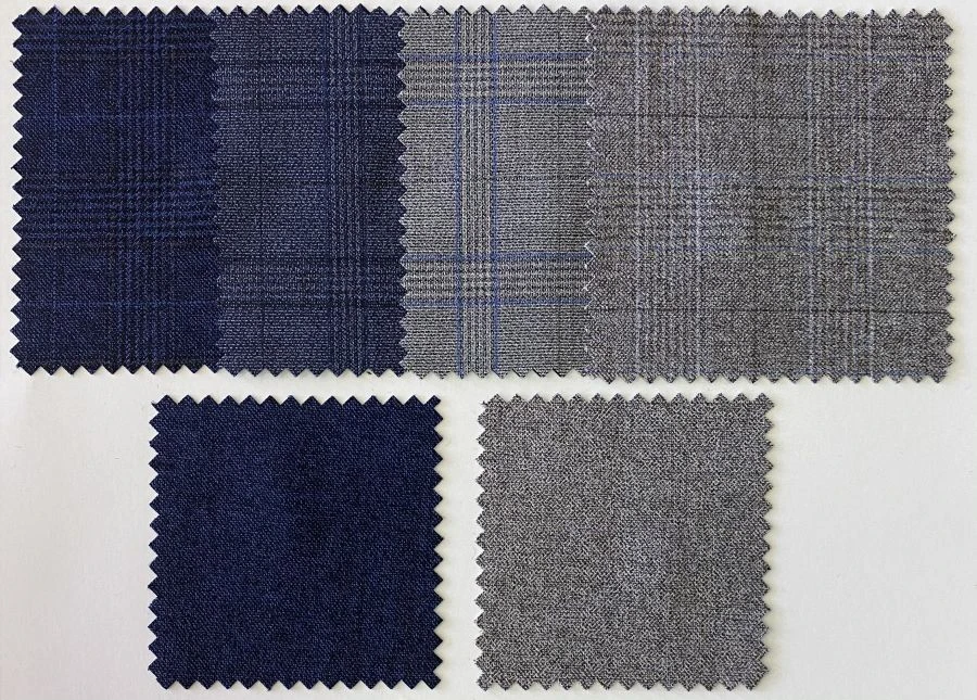 Wool and Viscose Blend Fabric for Business Wear, Sample Code 901