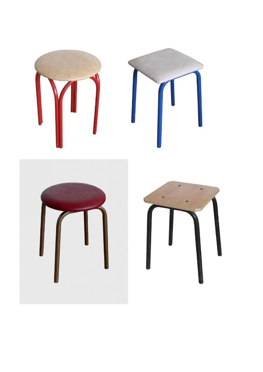 Metal Frame Stool with Seat