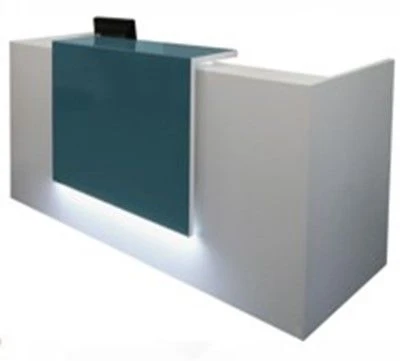 Reception Stand Desk with Video Monitoring Capability