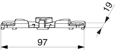 Locking Bar for Window Hardware with Ventilation Function KBE AD9
