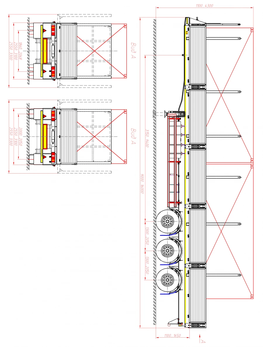 Semi-Trailer for Cargo Transportation Model 98133A