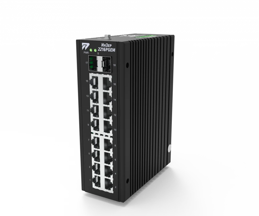 Industrial Managed L2 Switch for Data Transmission - InZer-2216PGEM
