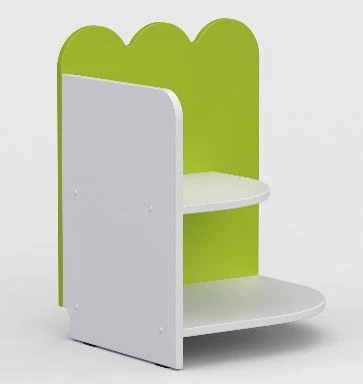 Low Corner Shelf "Nevalyashki" for Kindergartens