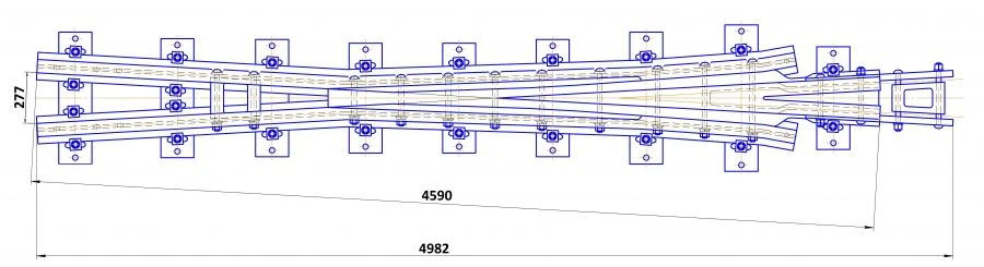 R65 Type Crosspiece Model 1/9 Project N01.003.3000.00-08