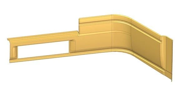 Front Podium Cladding for Electric Bus 6274, Part No. 529220-5107072-60