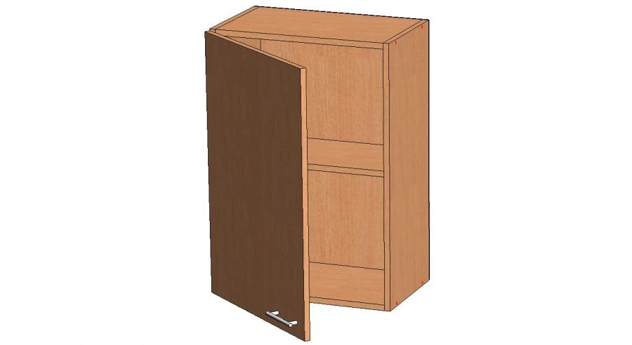 Wall-Mounted Single-Door Cabinet with Shelf - Model SHN-1