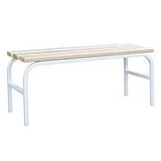 Welded Coat Bench with Light Gray Powder Coating