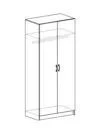 Custom Wooden Wardrobe for Clothing and Storage