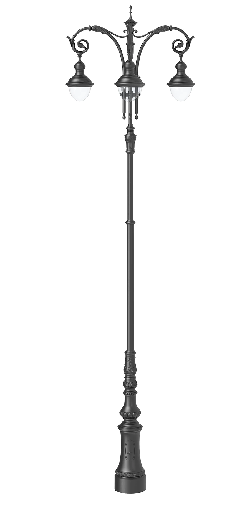 Cast Iron Street Lantern with LED Light 4.T28.5.59-5.V18-10/4