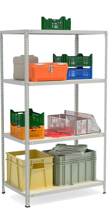 Office Metal Shelving Unit STF, Model 1064-1.8