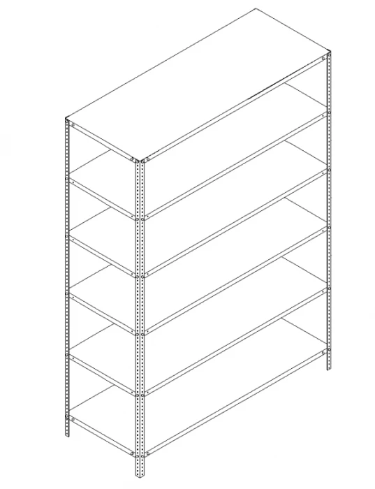 Metal Shelving Unit for Efficient Storage Solutions
