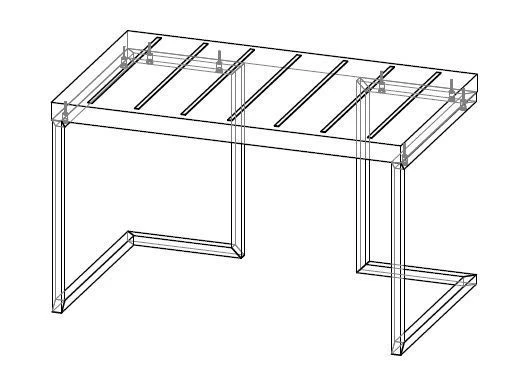 Metal Suitcase Stand A06.1 (Variant 1)