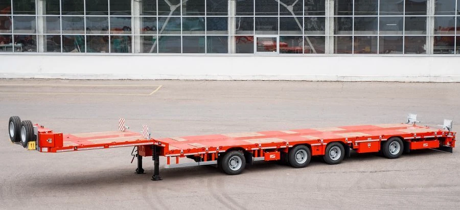 TverstroyMash 993941 Semi-Trailer Modification 0023 - Extendable Platform with Ramps