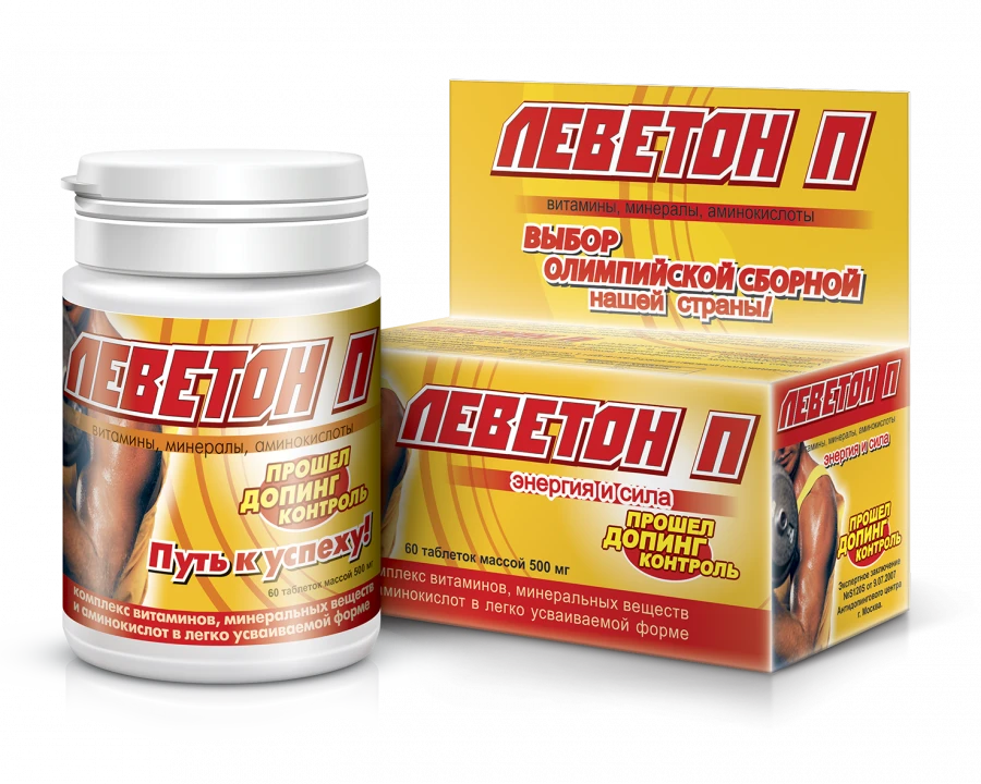 Natural Vitamin and Mineral Complex Levton P (No. 60)