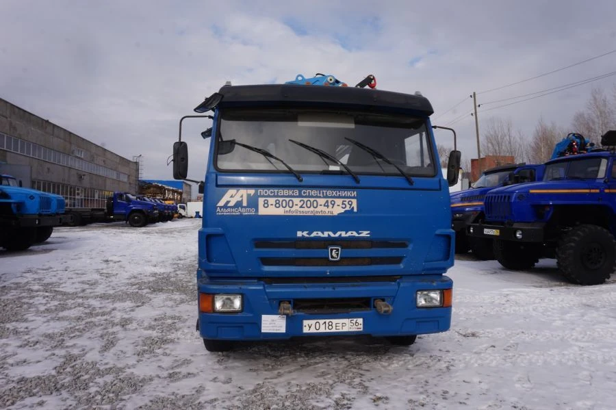 Self-Propelled Service Platform SPO-GIRD with Crane on KAMAZ 43253-G5 Chassis Model 5849BF