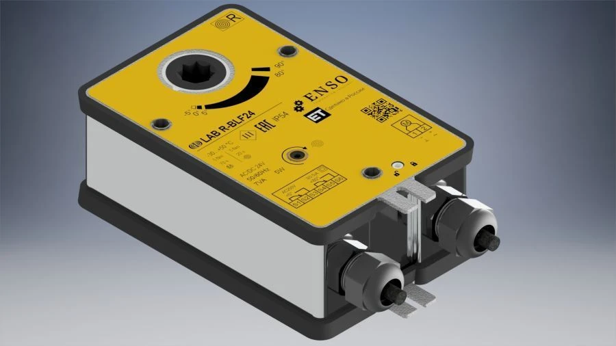 Electric Actuator with Return Spring for Fire Dampers LAB R-BLF24