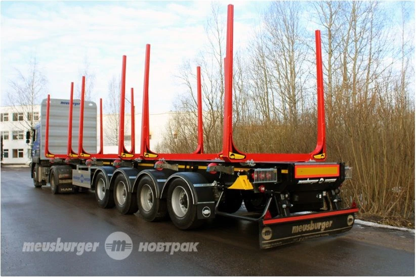 MSH-468 Four-Axle Log Trailer for Timber Transport
