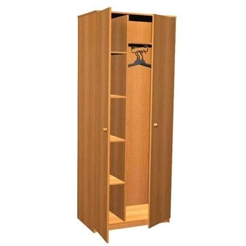 Combined 2-Door Wardrobe for Clothes