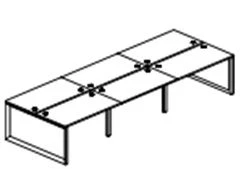 Workstation with O-shaped frame KС.РсО-3.130
