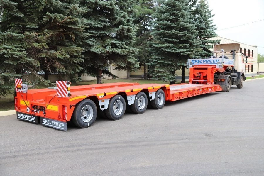 Low-Profile Four-Axle Semi-Trailer 994294 for Commercial Use