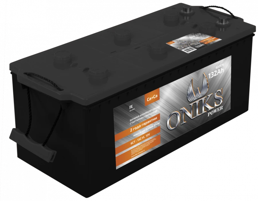 Lead Acid Battery for Starting Gasoline Engines 6ST-132 "ONIKS