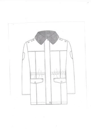 Blue Winter Jacket for Cadet Girls