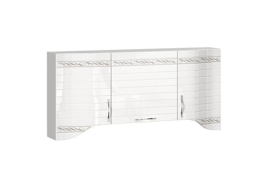 Anastasia Type 3 830 Facade (White, with Straight Milling and Pattern, Handle Included)