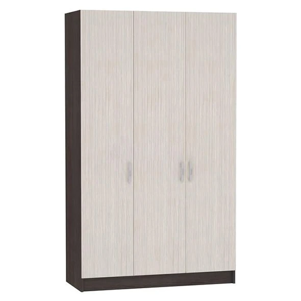 Three-Door Wardrobe with PVC Edging