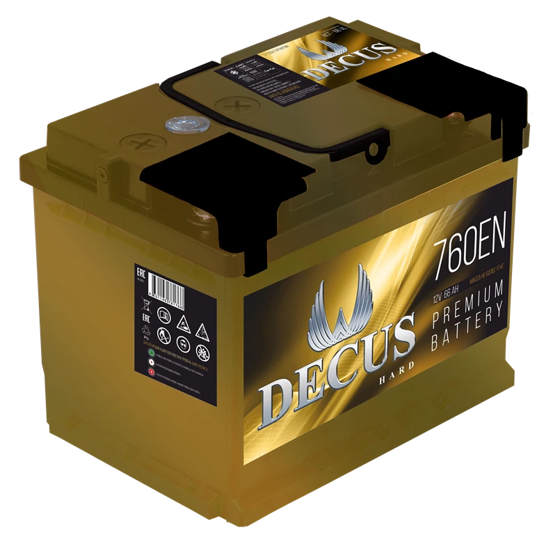Lead-Acid Battery for Starting Piston Engines 6СТ-66 "DECUS