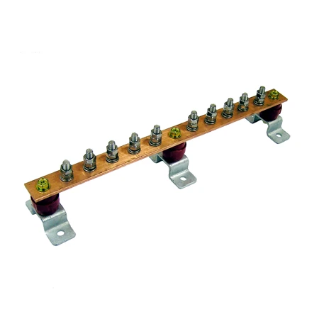 Main Grounding Bus Bar with 10 M8 Outputs GZSHL.06-430.390.10M8-M