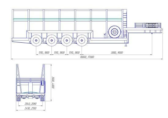 Panel Transport Semi-Trailer PPP4, Type PPC3, Modification 92293-0000010-01