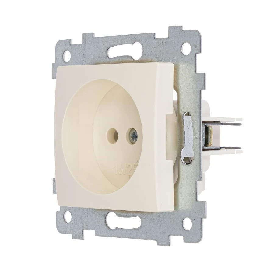 Hidden Installation Single Socket Mechanism "MARIA" RS16-444 Ivory Color