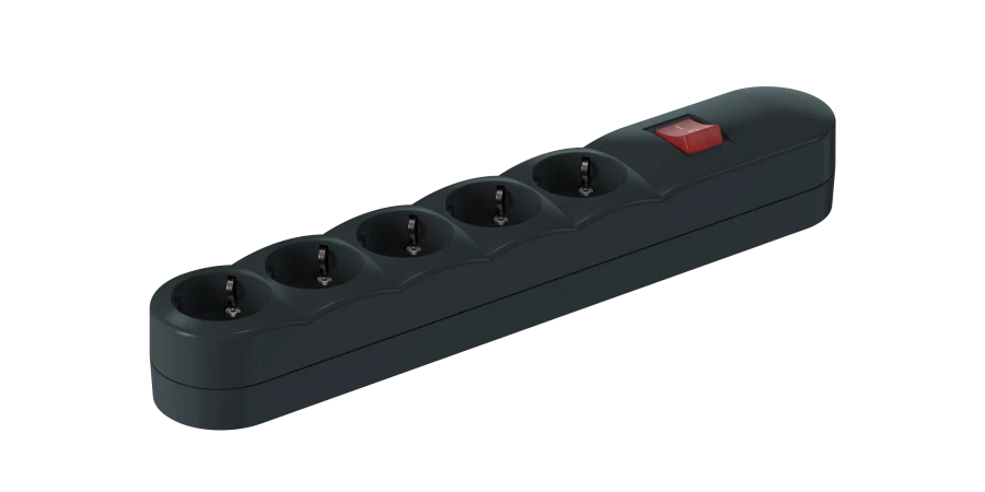 CADUCEUS ALING 5x16A Extension Socket with Switch 3.6kW, 250V