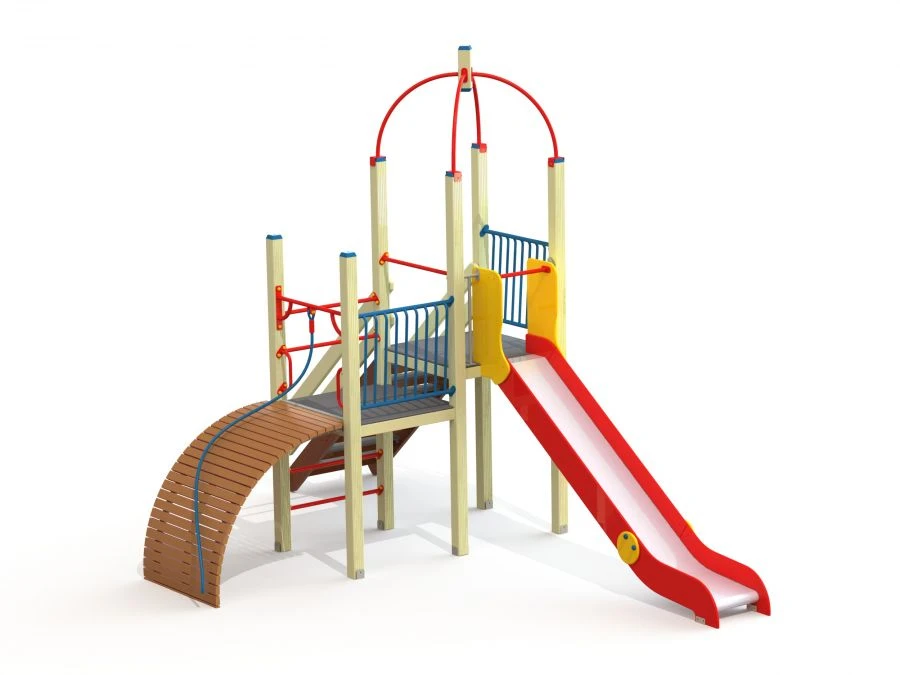 Children's Play Complex with Slide and Ladder, Model DIK 1.225