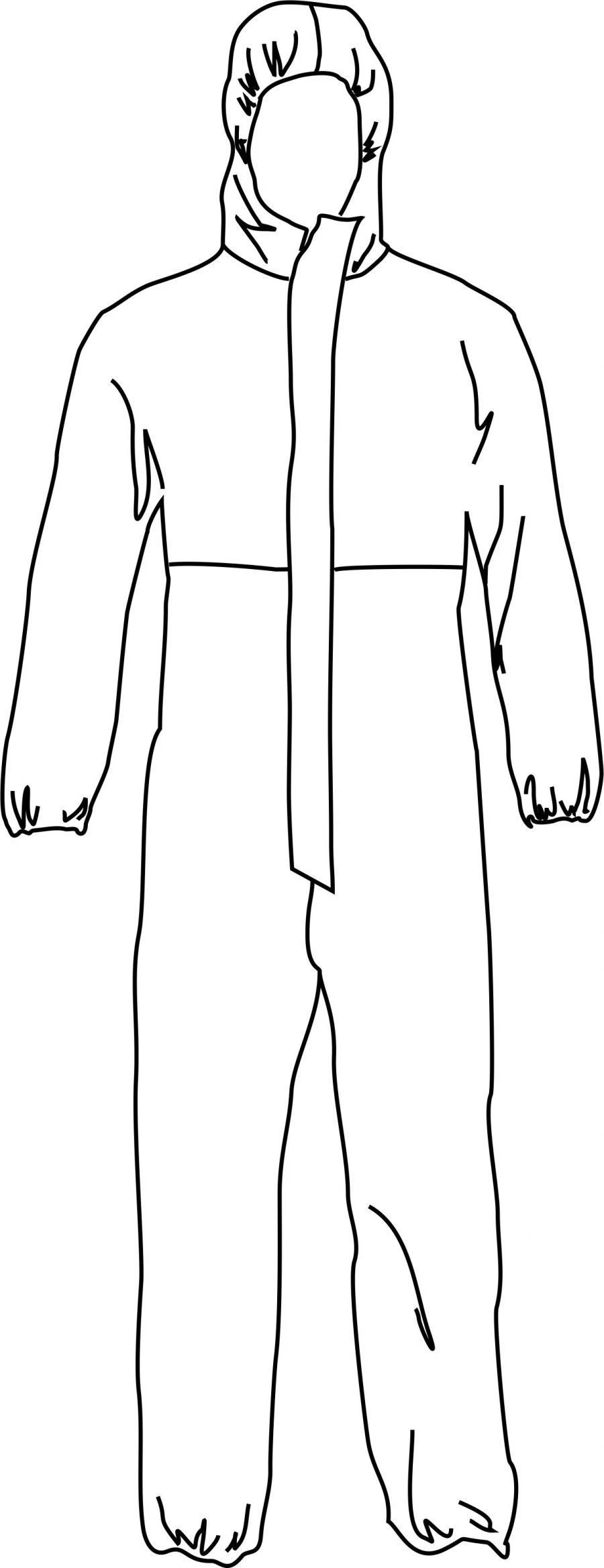 Disposable Protective Coverall for Individual Skin Protection