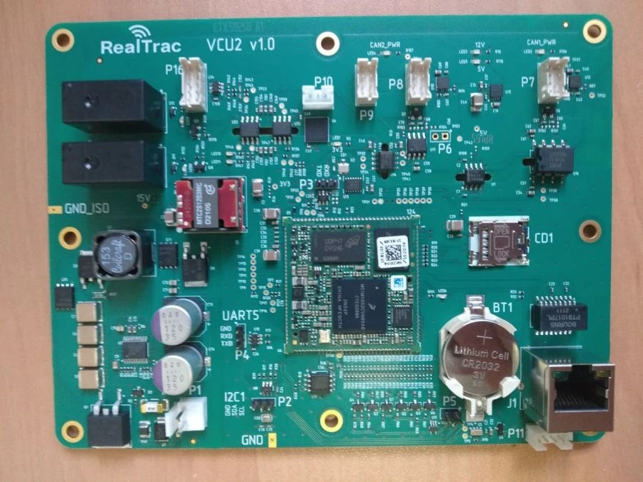 VCU2 Printed Circuit Board for Collision Warning System