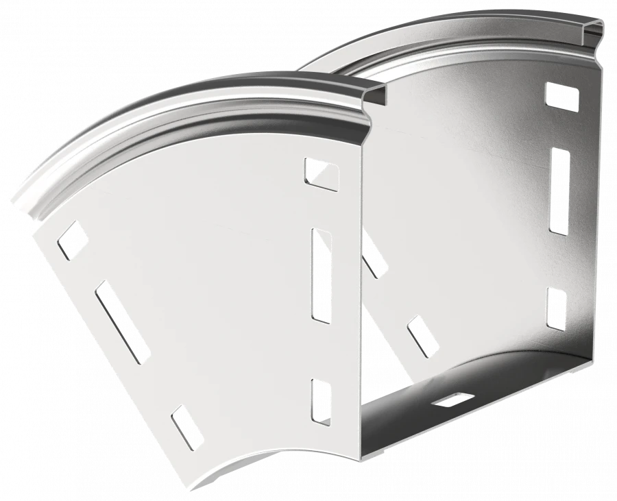 Smooth Vertical 45° Turn CPV41-0-45-080-080 ESCA for Cable Trays