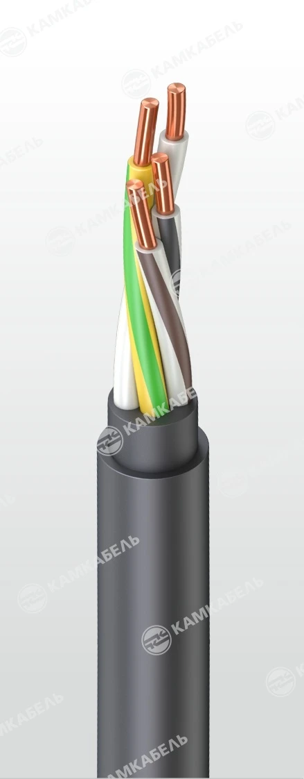 Low Fire Hazard PVC Insulated Power Cable with Copper Conductors 660/1000V
