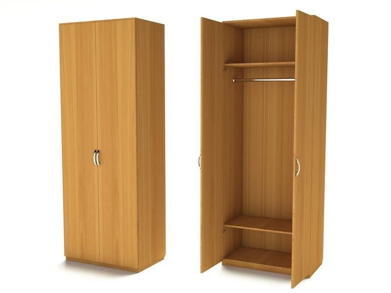 Spacious Wardrobe with Two Doors - Perfect for Organizing Clothes