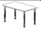 Fund Processing Table 1200x700x750 mm