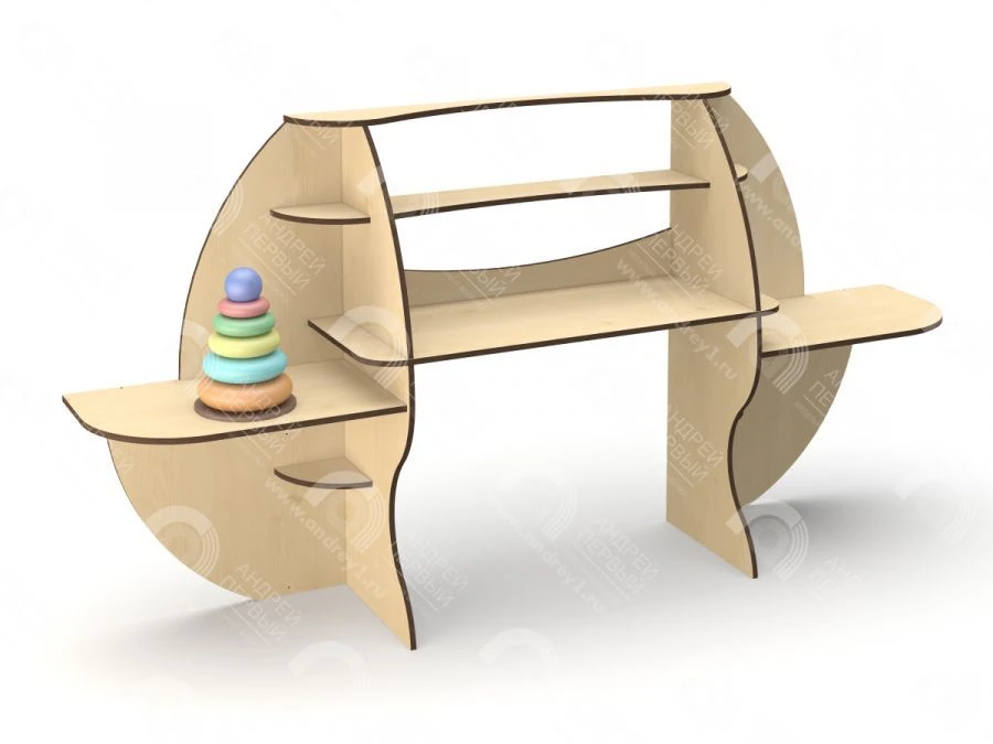 Creative Activity Table-Shelf for Constructing, Drawing, Sand-Water (Model A1.19 Series M, MN, MT, BMR-0001-0029)
