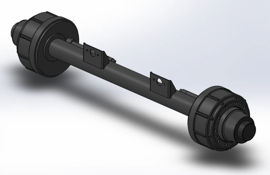Heavy-Duty Wheel Axle with Load Capacity of 32 Tons