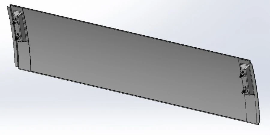 Left False Wall Panel for Tram Cars 71-411.10-03.21.040