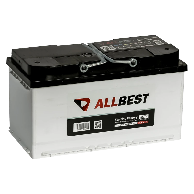 Аккумулятор свинцовый для запуска поршневых двигателей 6СТ-100VL "ALLBEST"