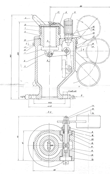 Self-locking Valve for Measuring Pipes, Bronze DN 50, PN 0.25 MPa ITSHL.491215.002